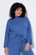 Pullover, Ärmelschlitze, Stehkragen, Reißverschluss
