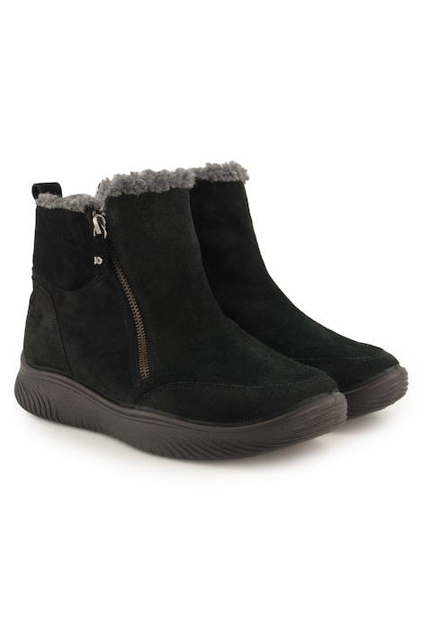Jomos leather boots, faux fur lining, removable footbed, width K