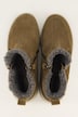 Boots en cuir Jomos, doublure en fausse fourrure, semelle ergonomique amovible - largeur K