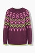 Norweger-Strickpullover, Rundhals, Langarm