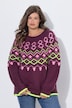 Norweger-Strickpullover, Rundhals, Langarm