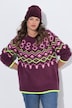 Norweger-Strickpullover, Rundhals, Langarm