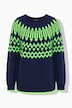 Norweger-Strickpullover, Rundhals, Langarm