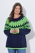 Norweger-Strickpullover, Rundhals, Langarm