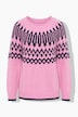 Norweger-Strickpullover, Rundhals, Langarm
