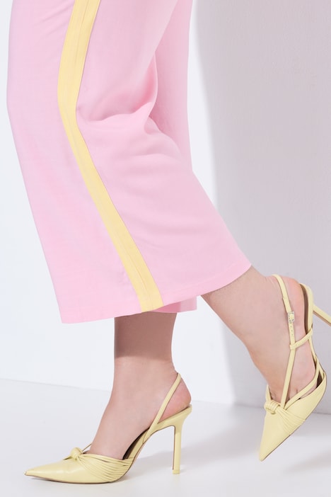 Culotte, weites, gerades Bein, Seitenstreifen