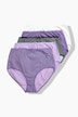 Maxi-slips, set van 5, minimalistisch patroon/kleur