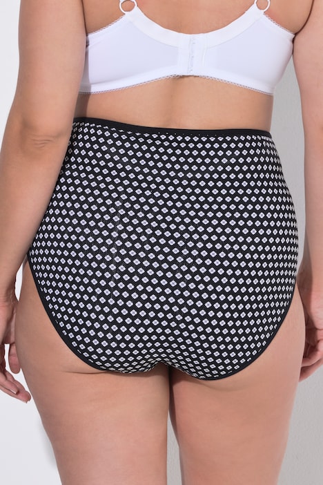 Maxi-slips, set van 5, minimalistisch patroon/kleur