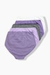Maxi-slips, set van 5, minimalistisch patroon/kleur