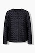Satin-Jacke, Flecht-Design, A-Linie, Langarm