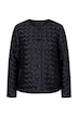 Satin-Jacke, Flecht-Design, A-Linie, Langarm