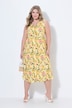 Country Lemon Print Sleeveless Dress