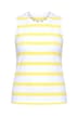 Scalloped Trim Striped Tank
