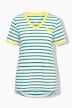 Striped Lemon Motif Short Sleeve Tunic Tee