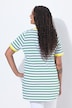 Striped Lemon Motif Short Sleeve Tunic Tee