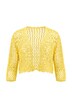Openwork Knit 3/4 Sleeve Cardigan