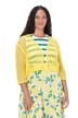 Openwork Knit 3/4 Sleeve Cardigan