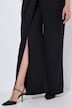 Jumpsuit, V-Ausschnitt, Brosche, weites Bein, ärmellos