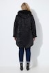 Shiny-Jacke, wasserabweisend, Kapuze, Teddyfleece