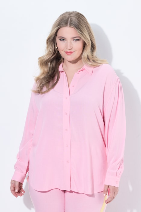 Bluse, oversized, Zitronen, Langarm
