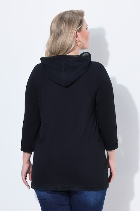 Longshirt, glittersteentjes-diermotief