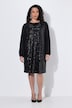 Paillettenkleid, Rundhals, Raglan-Langarm