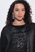 Paillettenkleid, Rundhals, Raglan-Langarm