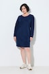 Sweatkleid, Flockdruck, Rundhalsausschnitt, Langarm