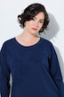Sweatkleid, Flockdruck, Rundhalsausschnitt, Langarm