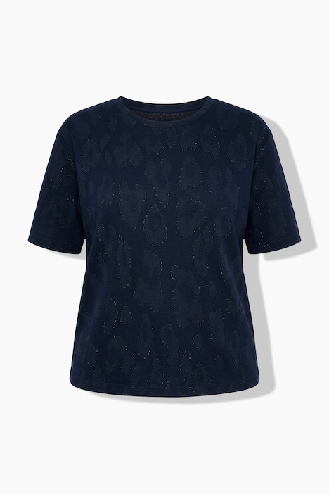 Pyjama, luipaardpatroon, ronde hals, korte mouwen