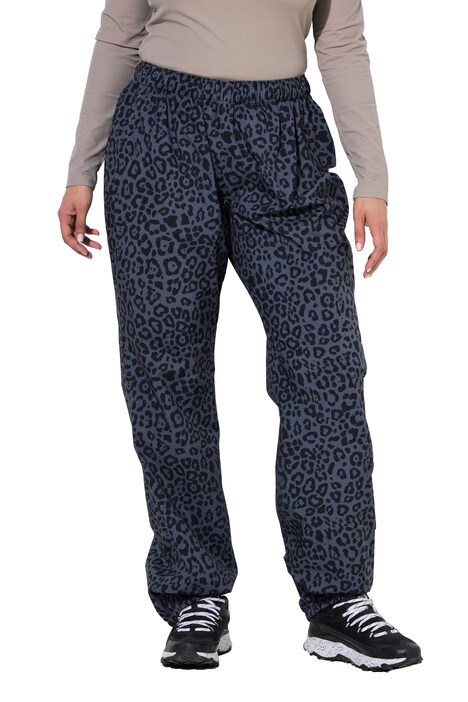 nepromokavé kalhoty, leopardí vzor, reflexní lemování