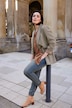Blazer, Hahnentritt-Muster, Reverskragen, Langarm
