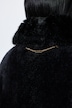 Cape, Webpelz-Details, Hemdkragen, Knopfverschluss