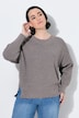 Pullover, meliert, Rundhalsausschnitt, Langarm