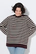 Pullover, Ringel, Knopfleiste, Rundhals, Langarm