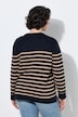 Pullover, Ringel, Knopfleiste, Rundhals, Langarm