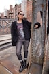 Webfell-Jacke, Classic Fit, V-Ausschnitt, Komplettfutter