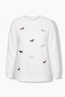 Sweater, Dackel-Stickerei, Rundhals, Langarm