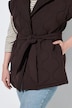 Gilet matelassé (sans manches), coupe oversize et col à revers