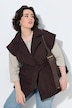 Gilet matelassé (sans manches), coupe oversize et col à revers