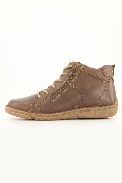 Leder-Boots, Josef Seibel, Plüschfutter, Zipper, Weite G