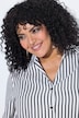 Bluse, Streifen, Oversized, Hemdkragen, Langarm