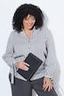 Bluse, Streifen, Oversized, Hemdkragen, Langarm