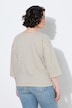 Shirt, Ringel, Stickerei, Rundhals, 3/4-Arm