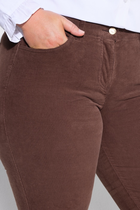 Cordhose Sarah, Bootcut, schmales Bein, Komfortbund