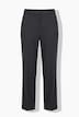 Pantalon Rose à pinces, jambe large, matière stretch