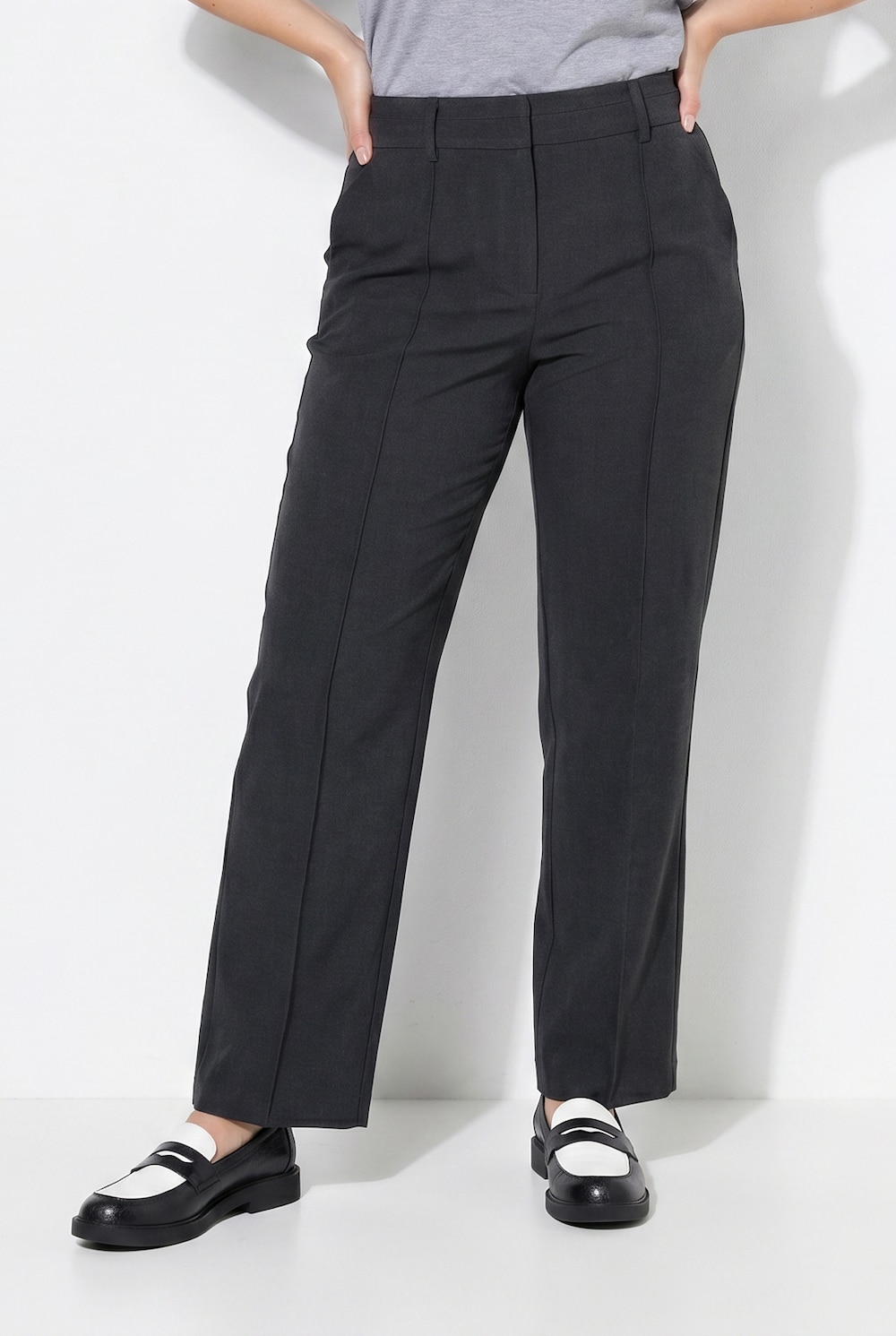 Hose Rose, Biesen, weites Bein, Stretch