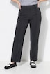 Pantalon Rose à pinces, jambe large, matière stretch