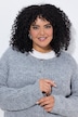 Strickjacke, Pailletten, Rundhals, Langarm