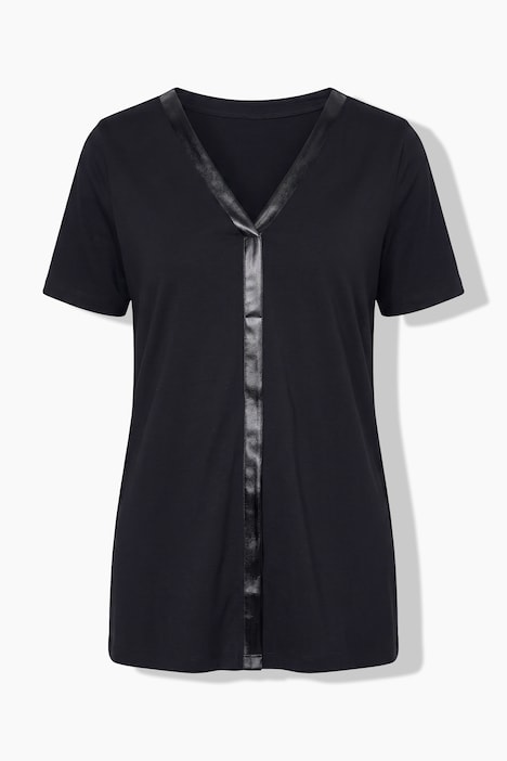 T-Shirt, Comfort Fit, Satin-Einsatz, CutOut am Halbarm, Angel of Style x MIAMODA